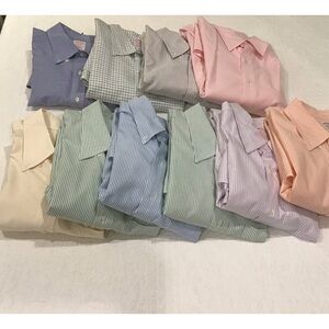 Brooks Bros Oxford Cloth striped dress shirts
